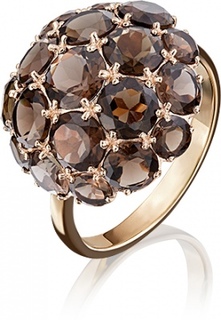 Кольцо из красного золота р. 19,5 PLATINA jewelry 01-4377-00-202-1110-46, кварц