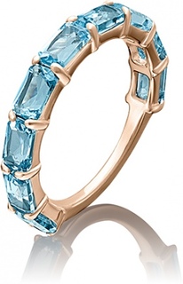 Кольцо из красного золота р. 18 PLATINA jewelry 01-5335-00-201-1110-46, топаз