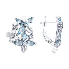 Серьги из серебра Diamant 94-320-02061-1, фианит/топаз