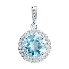 Кулон из серебра Diamant 94-330-02052-1, фианит/топаз