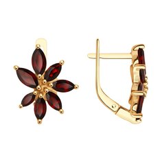 Серьги из красного золота Diamant 51-320-02507-2, гранат