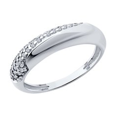 Кольцо из серебра р. 17 Diamant 94-110-02068-1, фианит
