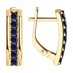 Серьги из красного золота Diamant 51-220-02520-1, сапфир