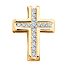 Кулон из красного золота Diamant 51-230-02207-1, бриллиант