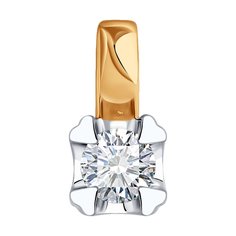 Кулон из красного золота Diamant 51-230-02167-1, бриллиант