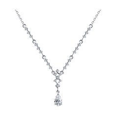 Колье из серебра 40-45 см SOKOLOV 94071005, фианит