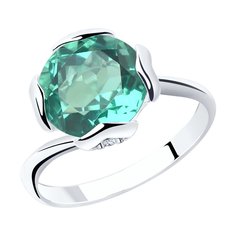 Кольцо из серебра р. 19,5 SOKOLOV 92011796, кварц искусственный/фианит