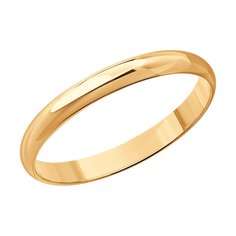 Кольцо обручальное из красного золота р. 15 Diamant 51-111-00323-1