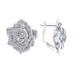 Серьги из серебра Diamant 94-120-02050-2, фианит