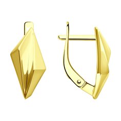 Серьги из желтого золота Diamant 53-120-02229-1
