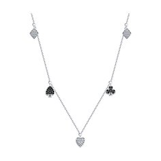 Колье из серебра 50-55 см SOKOLOV 94070957, фианит