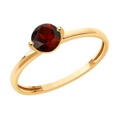 Кольцо из красного золота р. 19 Diamant 51-310-02196-3, гранат