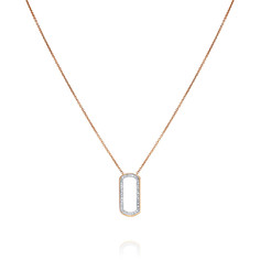 Колье из красного золота 45 см ADAMAS 84041016/01-А50Д-41, бриллиант АДАМАС