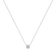 Колье из белого золота 42 см MIUZ Diamonds N01-1851359DXD-R17, бриллиант