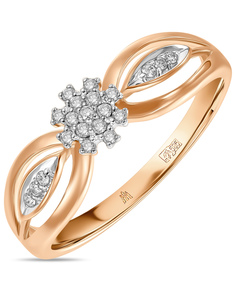 Кольцо из красного золота с бриллиантом р. 16 MIUZ Diamonds R77-R59488