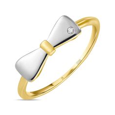 Кольцо из желтого золота с бриллиантом р. 19 MIUZ Diamonds R01-33973