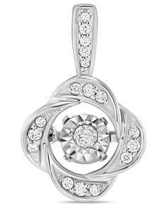Кулон из белого золота MIUZ Diamonds (Московский ювелирный завод) P178-IGP-9972, бриллиант