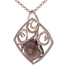 Колье из серебра 42 см Element47 EO012239A_NZI_001_PINK, фианит