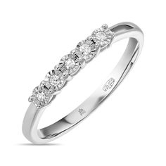 Кольцо из серебра с бриллиантом р.15,5 MIUZ Diamonds R01-SDI-35387