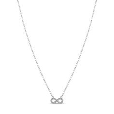 Колье из серебра 50 см MIUZ Diamonds (Московский ювелирный завод) N2036-PR-2598, фианит