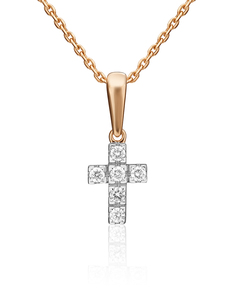 Кулон из золота с бриллиантом PLATINA jewelry 03-0052-00-101-1110-30