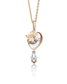 Кулон из красного золота/белого золота PLATINA jewelry 03-2723-00-000-1111-48