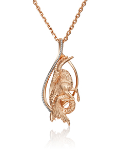 Кулон из красного золота/белого золота PLATINA jewelry 03-2814-01-000-1111-48