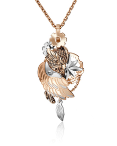 Кулон из красного золота/белого золота PLATINA jewelry 03-2847-00-000-1111-59