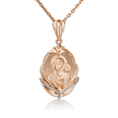 Кулон из красного золота/белого золота PLATINA jewelry 03-3006-00-000-1111-42