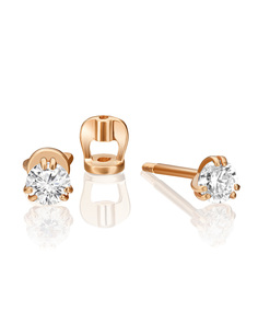 Серьги из золота PLATINA jewelry 02-0355-00, бриллиант