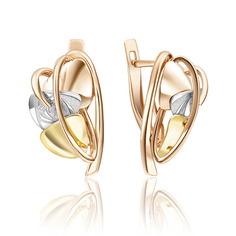 Серьги из золота PLATINA jewelry 02-4043-00