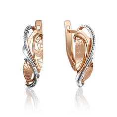 Серьги из золота PLATINA jewelry 02-4078-00