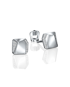 Серьги из золота PLATINA jewelry 02-4080-00, бриллиант