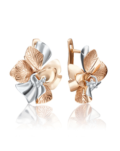 Серьги из золота PLATINA jewelry 02-4153-00