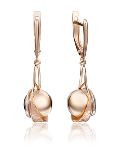 Серьги из золота PLATINA jewelry 02-4161-00