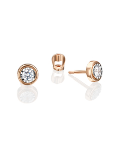 Серьги из золота PLATINA jewelry 02-4303-00, бриллиант