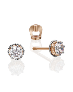 Серьги из золота PLATINA jewelry 02-4307-00, фианит