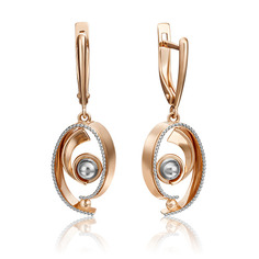 Серьги из золота PLATINA jewelry 02-4393-00