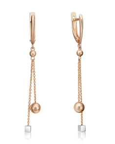 Серьги из золота PLATINA jewelry 02-4432-00