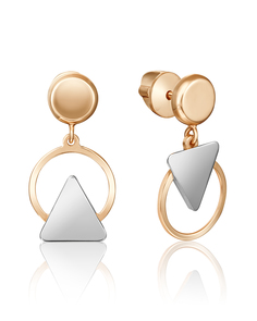 Серьги из золота PLATINA jewelry 02-4448-00