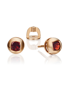 Серьги из золота PLATINA jewelry 02-4559-00, гранат