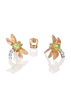 Серьги из золота PLATINA jewelry 02-4679-00, топаз