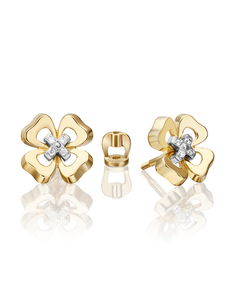 Серьги из золота PLATINA jewelry 02-4814-00, бриллиант