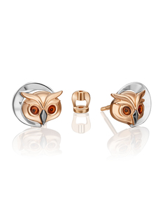 Серьги из золота PLATINA jewelry 02-4892-00, эмаль