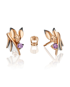 Серьги из золота PLATINA jewelry 02-4895-00, аметист