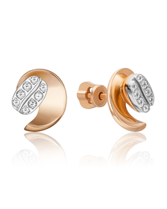 Серьги из золота PLATINA jewelry 02-4917-00, топаз