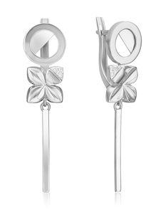 Серьги из золота PLATINA jewelry 02-4985-00, бриллиант