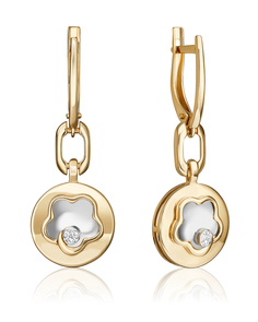 Серьги из золота PLATINA jewelry 02-4986-00, бриллиант