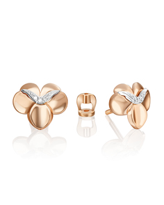 Серьги из золота PLATINA jewelry 02-4999-00, бриллиант