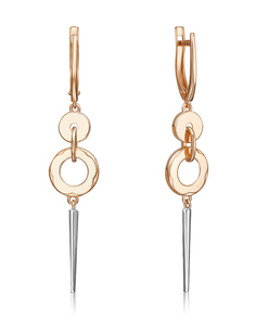 Серьги из золота PLATINA jewelry 02-5001-00